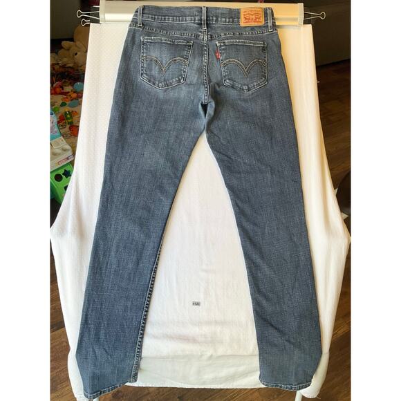 Levi’s Women Skinny Jeans size W29 L32 Blue Mid Rise Stretch Boot Cut - Picture 12 of 12